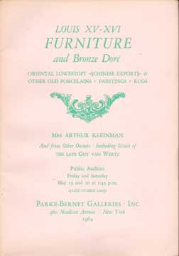 Item #73-5904 Louis XV-XVI Furniture - Sale 2284. Parke-Bernet Galleries