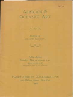 Item #73-5908 African & Oceanic Art - Sale 2711. Parke-Bernet Galleries