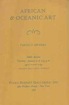 Item #73-5919 African and Oceanic Art - Sale 2787. Parke-Bernet Galleries