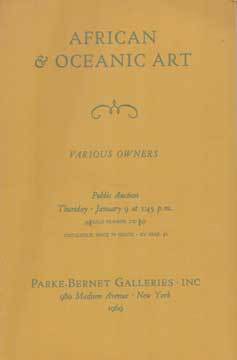 Item #73-5919 African and Oceanic Art - Sale 2787. Parke-Bernet Galleries