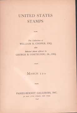 Item #73-5933 United States Stamps - Sale 267. Parke-Bernet Galleries