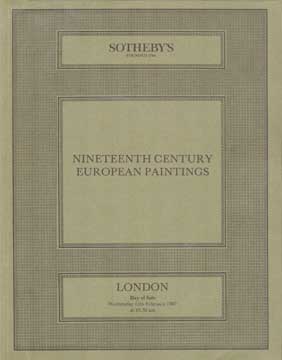 Item #73-5942 Nineteenth Century European Paintings - Lots 1-191. Sothebys