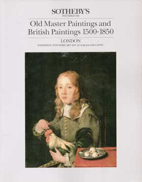 Item #73-5943 Old Master Paintings and British Paintings 1500-1850 - Lots 1-378. Sothebys.