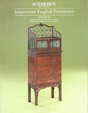 Item #73-5944 Important English Furniture - Lots 1-141. Sothebys