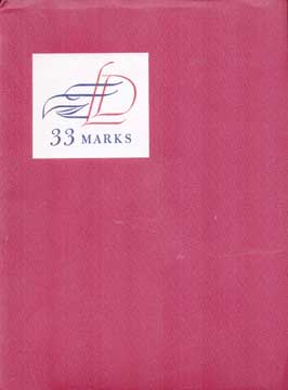 Item #73-6251 First Birthday Book - 33 LD Baldy Eagle Marks. Artist-Designer Friends of Baldy