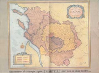 Item #73-6529 Carte du Pays Cognac. Martell