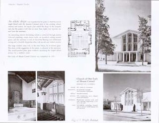 Item #73-6737 Photographs and Plan of Church of Our Lady of Mount Carmel, Redwood City, CA....