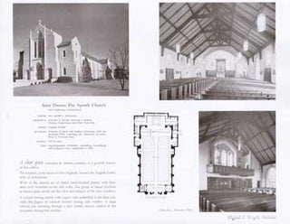 Item #73-6774 Photographs and Plan of Saint Thomas the Apostle Church, East Norwalk, CT. Wiliam...