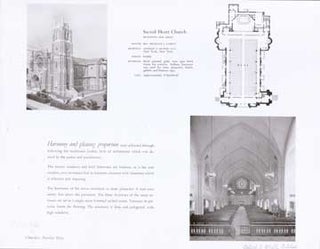 Item #73-6784 Photographs and Plan of Sacred Heart Church, Irvington, NJ. A. I. A. Anthony J. De...