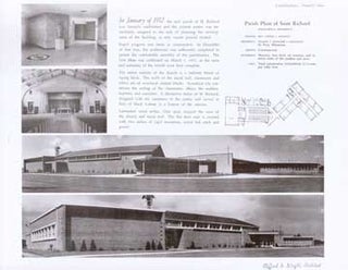 Item #73-6798 Photographs and Plan of Parish Plant of Saint Richard, Minneapolis, MN. Eugene V....