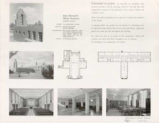 Item #73-6852 Photographs and Plan of Saint Bernard's Minor Seminary, Dearborn, MI. Arthur Des...