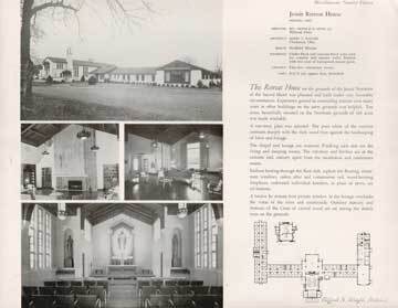 Photographs and Plan of Jesuit Retreat House, Milford, OH | Albert V ...