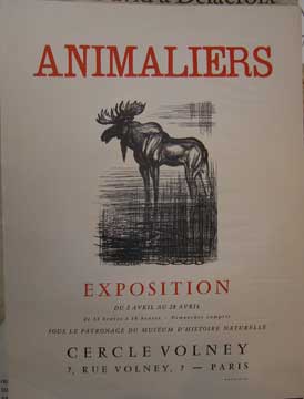 Item #73-7028 Animaliers Exposition. Cercle Volney