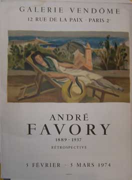 Item #73-7089 Andre Favory Retrospective. Andre Favory