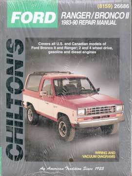 Chilton's Ford Ranger/Bronco II 1983-90 Repair Manual | Chilton's