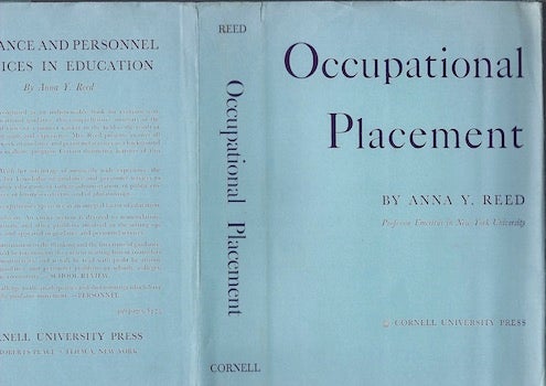 Anna Y. Reed - Occupational Placement : Its History, Philosophies, Procedures, and Educational Implications (Dust Jacket Only, No Book)