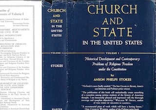 Item #74-0056 Church and State in the United States, Volume 1 (Dust Jacket Only, No Book). Anson...