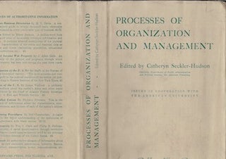 Item #74-0109 Processes of Organization and Management (Dust Jacket Only, No Book). Catheryn...