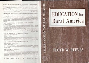 Education for Rural America Dust Jacket Only, No Book | Floyd Wesley Reeves