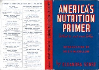 Item #74-0121 America’s Nutrition Primer; What to Eat and Why (Dust Jacket Only, No Book)....