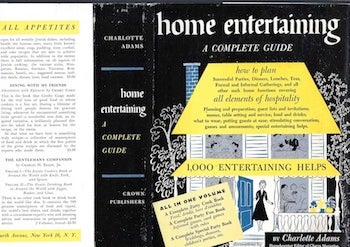 Charlotte Adams - Home Entertaining : A Complete Guide (Dust Jacket Only, No Book)