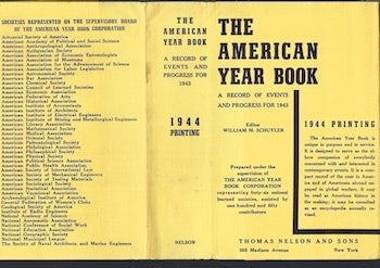 Sidney I Schwab; Borden S Veeder; National Institute on Drug Abuse,; Addiction Research Center (U.S.),; United States Narcotic Farm - The American Year Book, a Record of Events and Progress for 1943 (Dust Jacket Only, No Book)