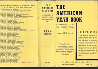 Item #74-0162 The American Year Book, a Record of Events and Progress for 1943 (Dust Jacket...