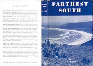 Item #74-0171 Farthest South (Dust Jacket Only, No Book). Alfred Hamish Reed