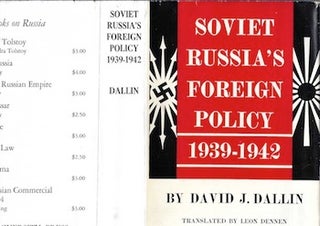 Item #74-0179 Soviet Russia’s Foreign Policy : 1939-1942 (Dust Jacket Only, No Book). David J....