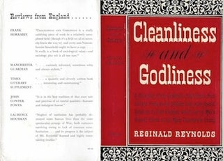 Item #74-0199 Cleanliness and Godliness, First Edition (Dust Jacket Only, No Book). Reginald...