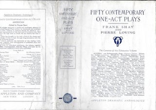 Item #74-0213 Fifty Contemporary One-Act Plays (Dust Jacket Only, No Book). Frank Shay, Pierre...