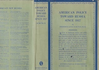 Item #74-0217 American Policy Toward Russia Since 1917 (Dust Jacket Only, No Book). Frederick...