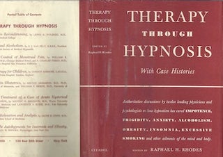 Item #74-0235 Therapy Through Hypnosis (Dust Jacket Only, No Book). Raphael H. Rhodes, Foster...