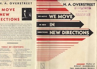 Item #74-0258 We Move in New Directions (Dust Jacket Only, No Book). H A. Overstreet