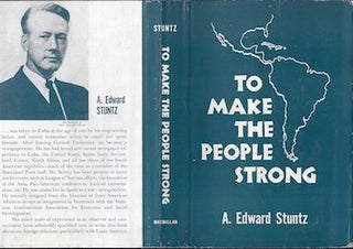 Item #74-0281 To Make the People Strong (Dust Jacket Only, No Book). Albert Edward Stuntz