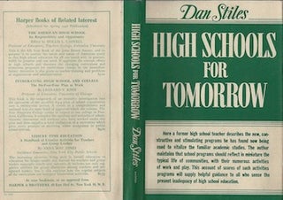 Item #74-0286 High Schools for Tomorrow (Dust Jacket Only, No Book). Dan Stiles