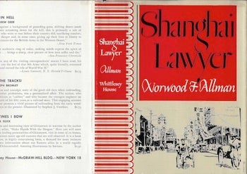 Norwood F Allman - Shanghai Lawyer (Dust Jacket Only, No Book)