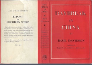 Item #74-0373 Daybreak in China (Dust Jacket Only, No Book). Basil Davidson