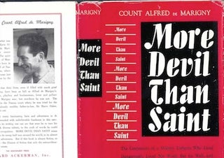 Item #74-0402 More Devil Than Saint (Dust Jacket Only, No Book). Alfred de Marigny