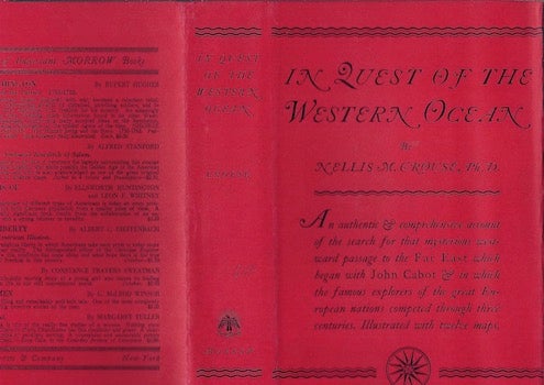 Nellis Maynard Crouse - In Quest of the Western Ocean (Dust Jacket Only, No Book)