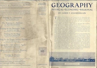 Item #74-0446 Geography, Physical, Economic, Regional, (Dust Jacket Only, No Book). James...