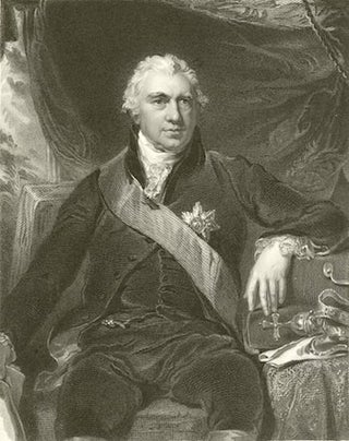 Item #74-0484 Sir J. Banks. Charles Edward Wagstaff, after Thomas Phillips, drawing