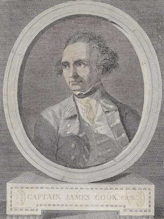 Item #74-0499 Captain James Cook, F.R.S. after W. Hodges, J Basire, engraving, drawing