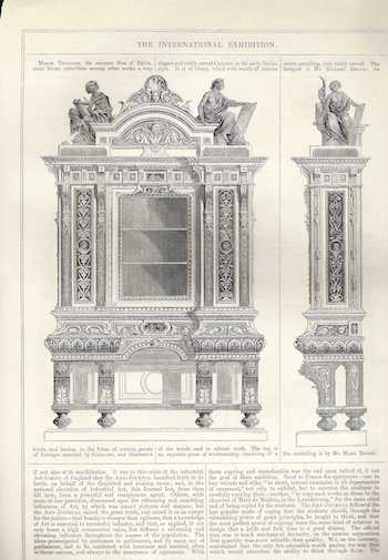 The art journal illustrated catalogue of the International Exhibition, 1862 - Cabinet and Book Case (P. 11-12)