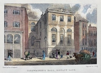 after Thomas Hosmer Shepherd (drawing); J Greig (engraving) - Cordwainer's Hall, Distaff Lane