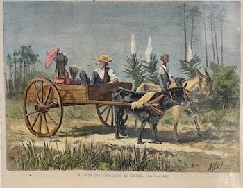 Item #74-0534 Florida Crackers Going to Church, Harper’s Weekly 20 March 1875. after Edwin Austin Abbey, Harper's Weekly, sketch.