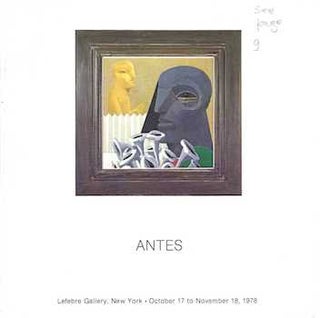 Item #74-0578 Antes : [exhibition] Lefebre Gallery, New York, October 17 to November 18, 1978....
