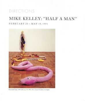 Item #74-0670 Mike Kelley, "Half a man" : February 20-May 19, 1991. Mike Kelley, Amada Cruz, Hirshhorn Museum, Sculpture Garden.