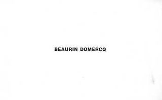 Item #74-0680 Beaurin Domercq ISBN: 2869250703 9782869250703. Fabrice Domercq, Vincent Beaurin