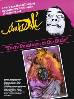 Item #75-0317 Salvador Dali: Four Paintings of the Bible, 1986. St. Paul. ars mundi Collection,...